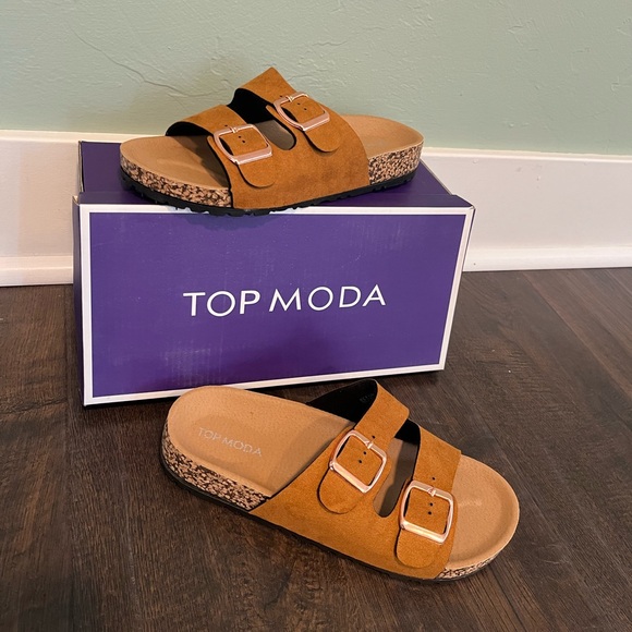💗NIB Top Moda Keaton Sandals - Picture 1 of 6